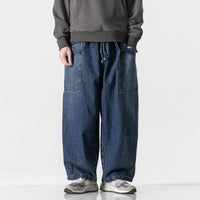 Japanese Style Large Size Leisure Wide-leg Straight Pants