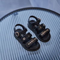Girls New Soft Sole Lightweight Letter Fashion Sandals
