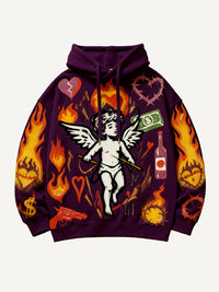 Fashion Casual Printed Polyester Sweater