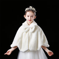 Children's Cloak Double Layer Thick Fur Shawl