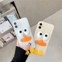 Compatible with  , Three-dimensional Cartoon Duck All-inclusive Phone Case