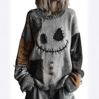 Loose Top Casual Drop Shoulder Round Neck Women's Clothing