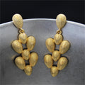 European And American French-style Vintage Plain Gold Earrings