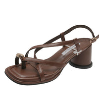 Women's Fashionable All-match Gentle Temperament Ankle-strap High Heel Sandals