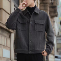 Corduroy Coat Men's Spring And Autumn Korean Fashion