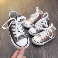 Children's Fashion Casual High-top Canvas Shoes