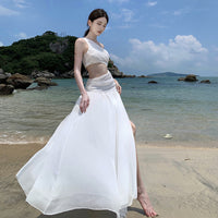 Off-shoulder Midriff-baring Dress For Women