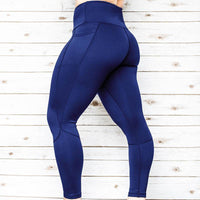 Women's High Waist Pure Color Leggings