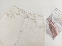 Women's Casual Workwear Contrast Trim Wide Leg Shorts