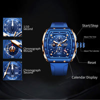Men's Sports Quartz Watch Multifunctional Luminous Waterproof