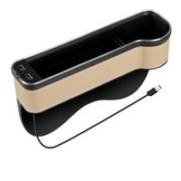 With Charging Car Seat Slot Storage Box