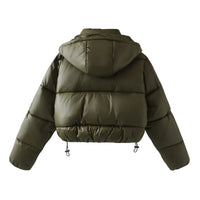 Women's European And American Hooded Short Down Coat