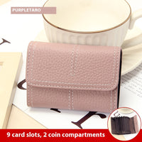 Large Capacity Women's Certificate Holder First Layer Cowhide Card Holder Wallet