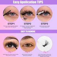 Large Capacity Hot Melt 60D80D100D Segmented False Eyelashes