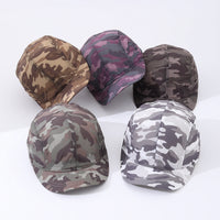 Camouflage Light Board Waterproof Side-opening Thin Model Breathable Simple And Fashionable Short-brim Baseball Cap Suitable For Going Out For Travel Or Hiking
