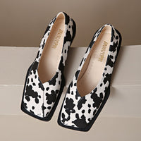 European And American New Large Size Cows Pattern Women's Fashion Flat Four Seasons Classic