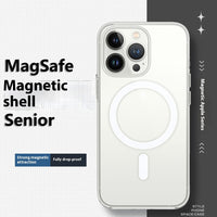 Straight Edge Airbag All-inclusive Drop-resistant Magnetic Transparent Phone Case