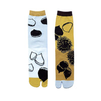 Toe Socks 200-needle Jacquard Combed Cotton For Women