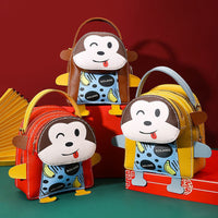 Cartoon Monkey Woven Backpack Diy