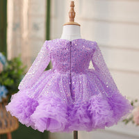 Creative Western Style Girl Purple Tulle Tutu Skirt
