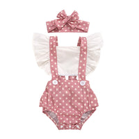 Leopard Print Onesie Toddler Strap Triangle Rompers