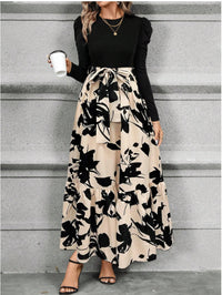 Fashionable And Elegant Printed Loose-Fitting Dress For Women
