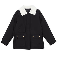 Korean Style Loose Casual Cotton-padded Jacket