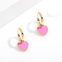 Hot Selling New Creative Heart-shaped English Alphabet Earrings