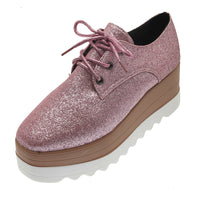 British Style Platform Women'S  Thick-Soled College Style Casual Shoes