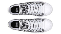 Fashion Printed Couple High Top Canvas Shoes