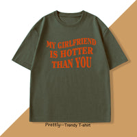 Mens T-shirt With English Letter Print