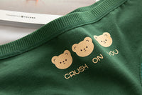 Pure Cotton Crotch Mid-waist Cute Cartoon Student Panties