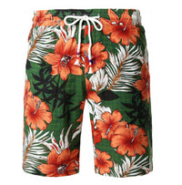 Mens 3D Digital Floral Casual Shorts