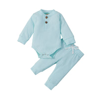 Infant Cotton Long-sleeved Jumpsuit Trousers Suit