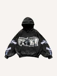 Fashion Casual Printed Polyester Sweater