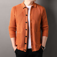 Men's Knitting Sweater Cardigan Lapel Fashion