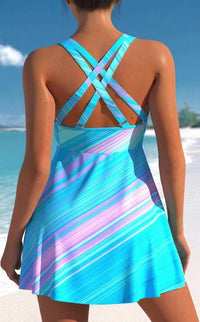 Women's Two-piece Swimsuit Boxers Look Slim And Conservative