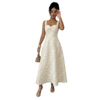 Elegant Embroidered Slip Dress For Women