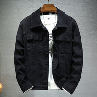 Handsome Korean Style Slim Fit Denim Coat For Men