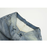 American High Street Lightning Pattern Skinny Jeans For Men