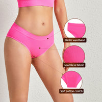 Belly Contracting Thread Women's Underwear Solid Color