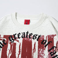 Abstract Pattern Printed Loose Sweatshirt