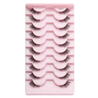 Flat Half False Eyelashes Sheer Root Women's Team Internet Hot Anchor Eye Beauty Japanese Natural Thick Eyelash