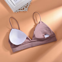Seamless Triangle Cup Underwear Outer Chest Thin Beautiful Back