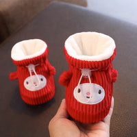 Baby Cotton Shoes Fleece-lined Thick Soft Soled Warm