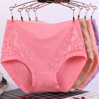 Underwear High Waist Cotton Crotch Plus-sized Plus Size Briefs