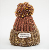 Ladies Woolen Pleated Winter Knitted Hat