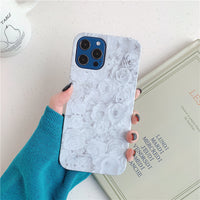 Compatible with Apple , Ins Simple Flowers Apple Mobile Phone Hard Case