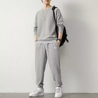 Long-sleeved Sweater Trousers Waffle Leisure Sports Student