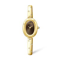 Oval Disk Bracelet Watch